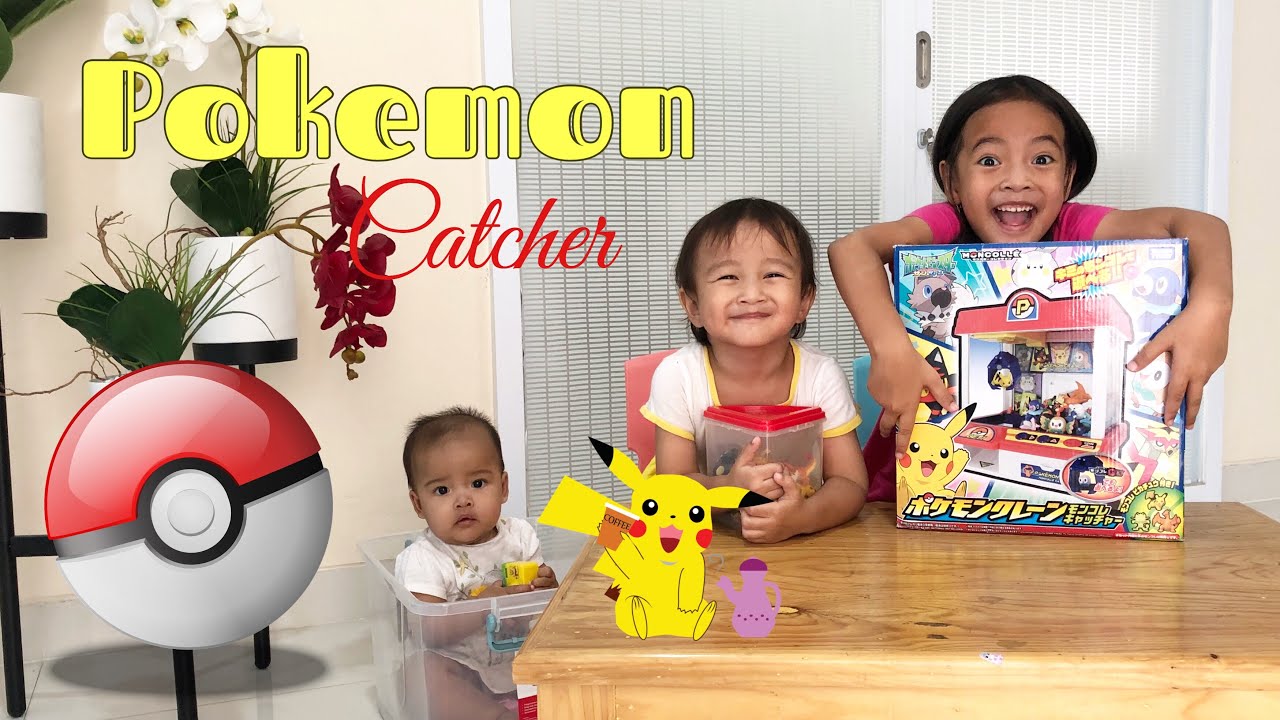 Mainan Anak Mesin Japit Boneka Pokemon Crane Moncolle Catcher | Kado Unik Rekomendasi | Zara Cute