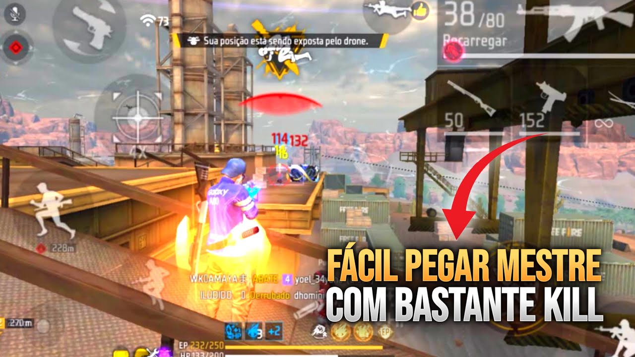 DICAS BÁSICAS PARA PEGAR MESTRE E FAZER MUITA KILL NA NOVA ATUALIZAÇÃO DO FREE FIRE