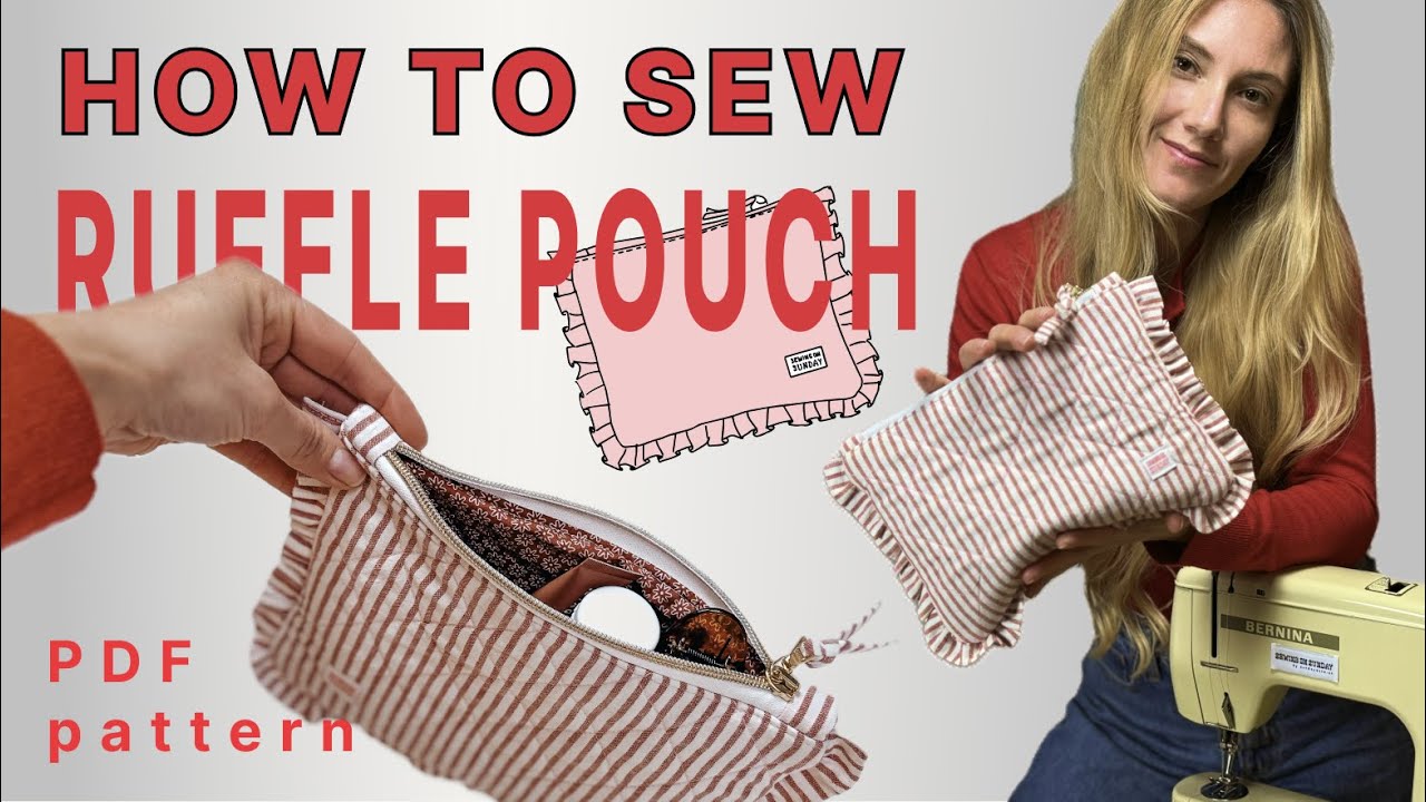 Sew a cute Pouch with a professional seamstress &ndash; beginner friendly sewing tutorial