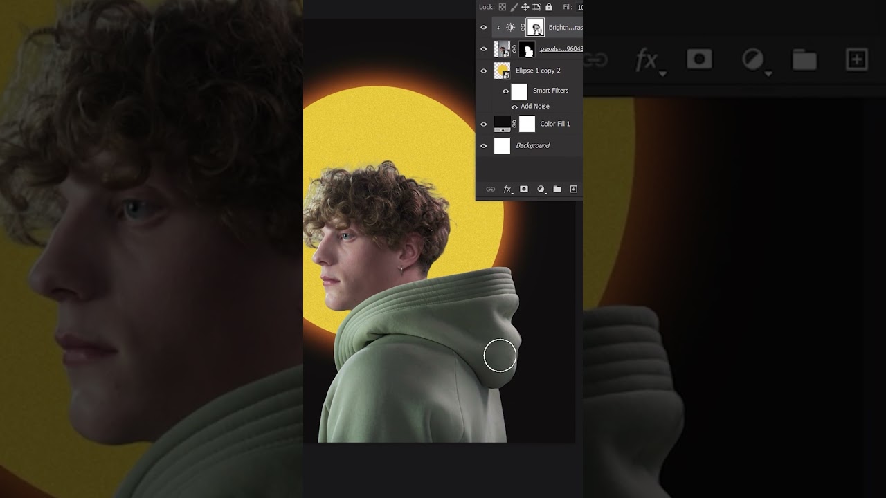 Efekt świecącej aureoli słonecznej w Photoshopie #photoshoptraining
