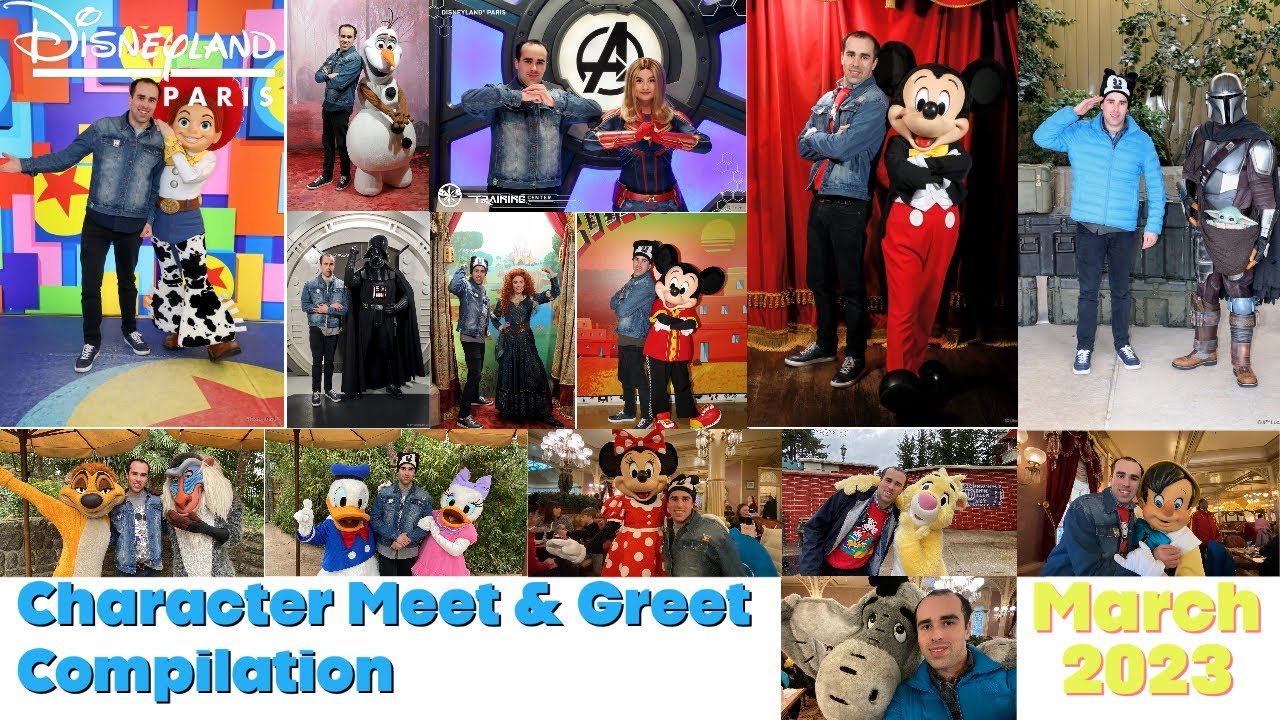 Disneyland Paris: My Disney Character Meet & Greets (Compilation) [March 2023]