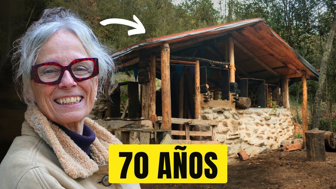 Esta mujer construye CABAÑAS en el BOSQUE a sus 70 AÑOS