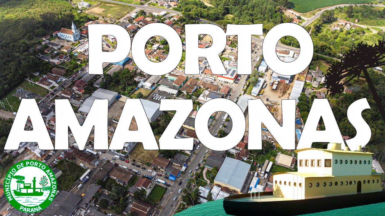 CONHECENDO - PORTO AMAZONAS - PARAN&Aacute; - FESTA DA MA&Ccedil;A - 4K UHD #voo de #drone