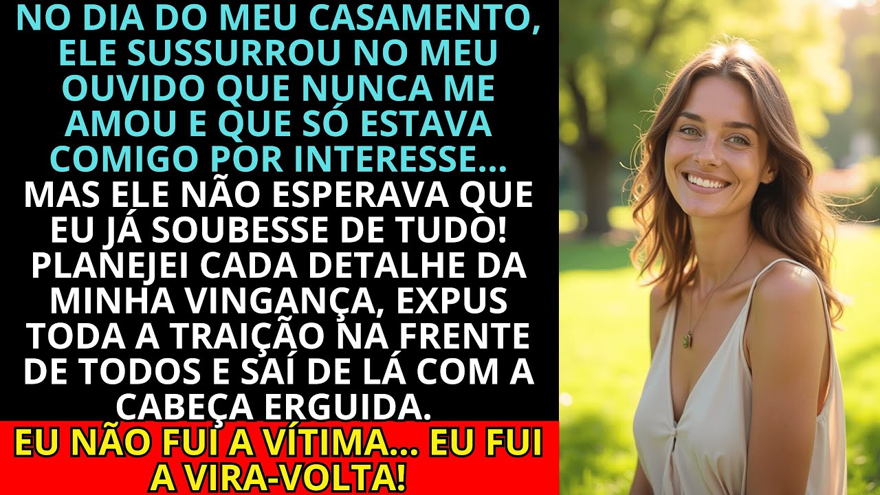 No Dia Do Meu Casamento, Ele Disse Que Nunca Me Amou. Então Fugi... Mas Deixei Uma Surpresa Final