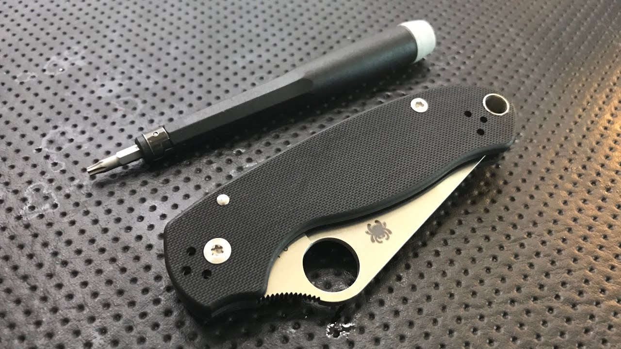 Как разобрать и обслужить карманный нож Spyderco Para3