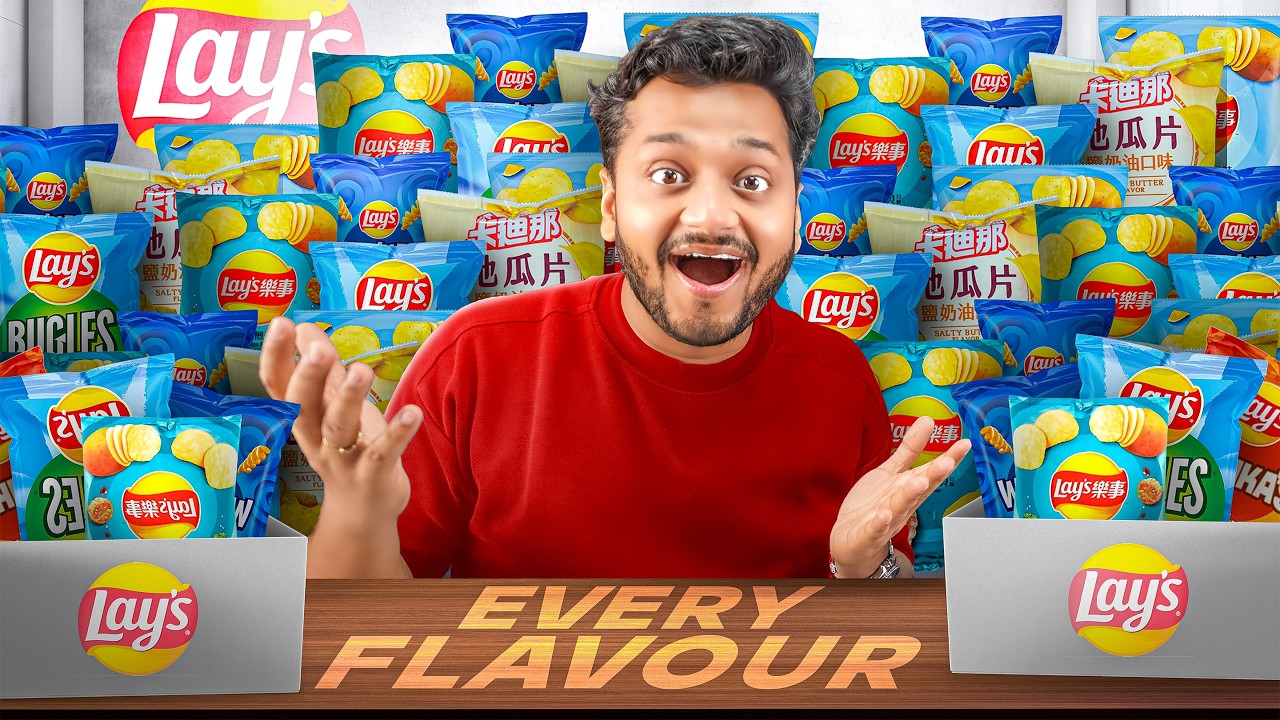 We Tried Crazy Lays Flavors from USA, Pakistan, China & Russia 🤯🌎