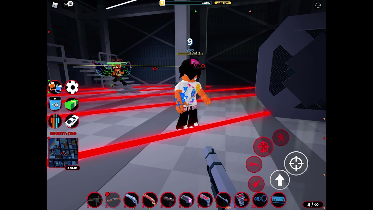 A swift bank robbery with a lot of clean kills Roblox Jailbreak