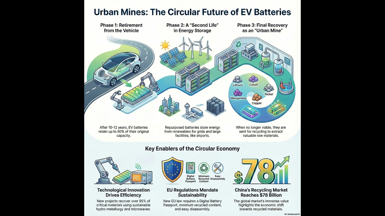 China's Industrial Dominance in Electric Vehicle Battery Recycling