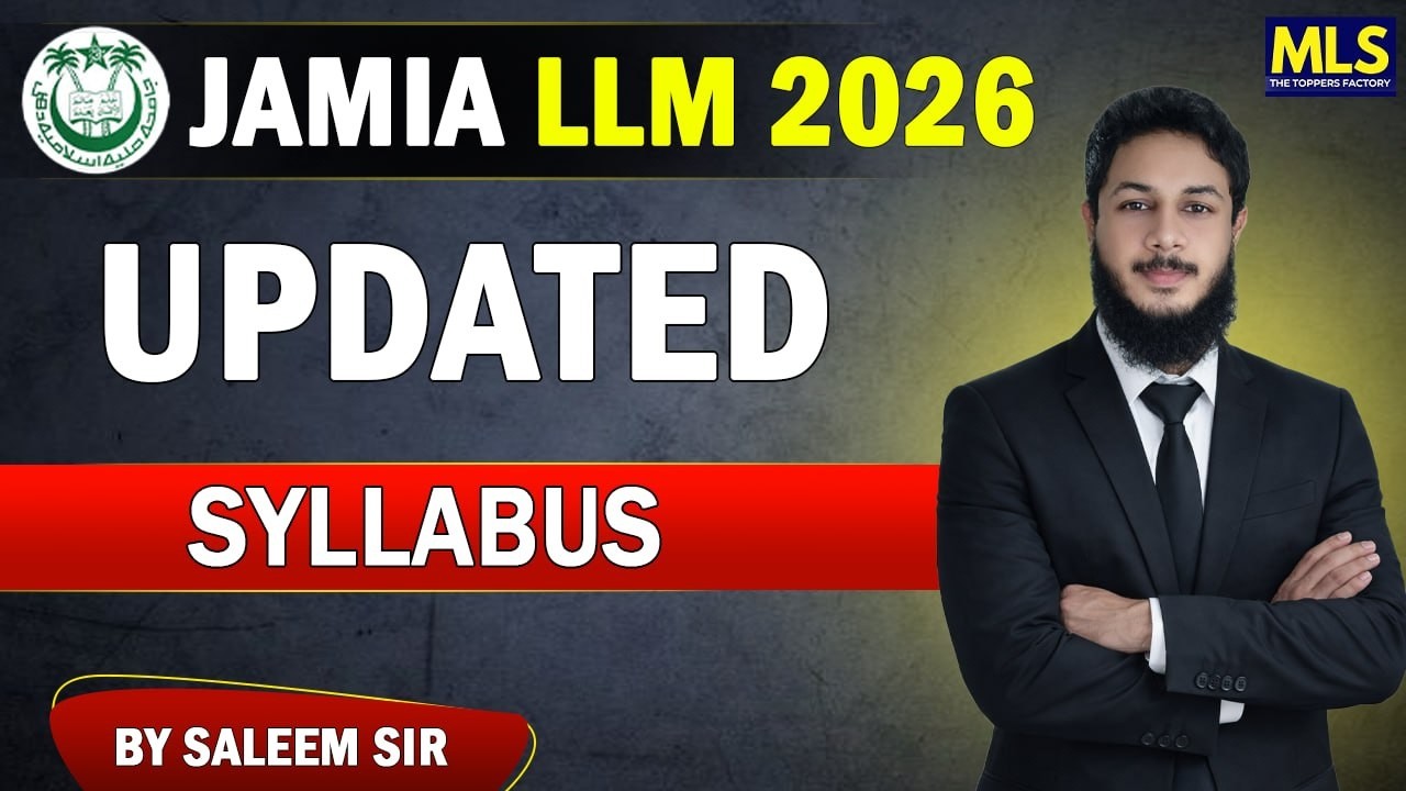 JMI LLM Updated Syllabus 2026 📚 | Complete Breakdown + Subjects, Pattern & Preparation Strategy