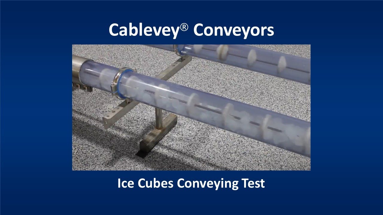 Cablevey® Conveyors - Ice Cubes Conveying Test