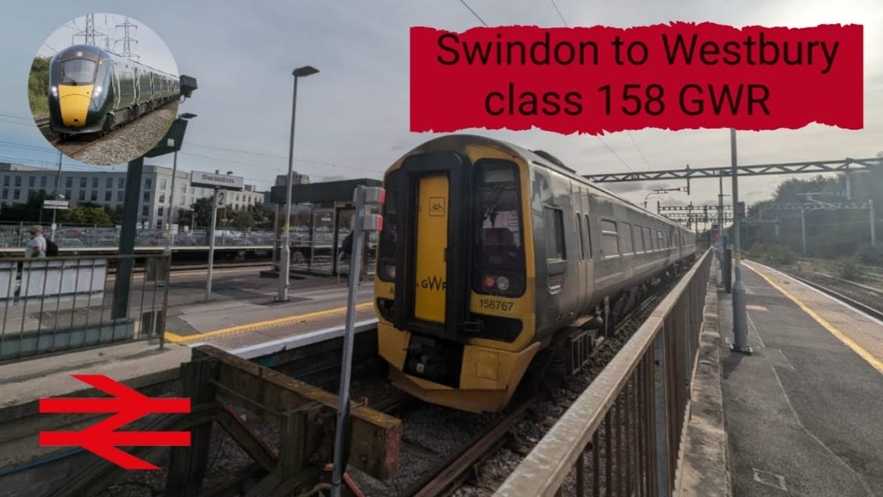 Swindon To Westbury Full Journey Class 158 Great Western Railway