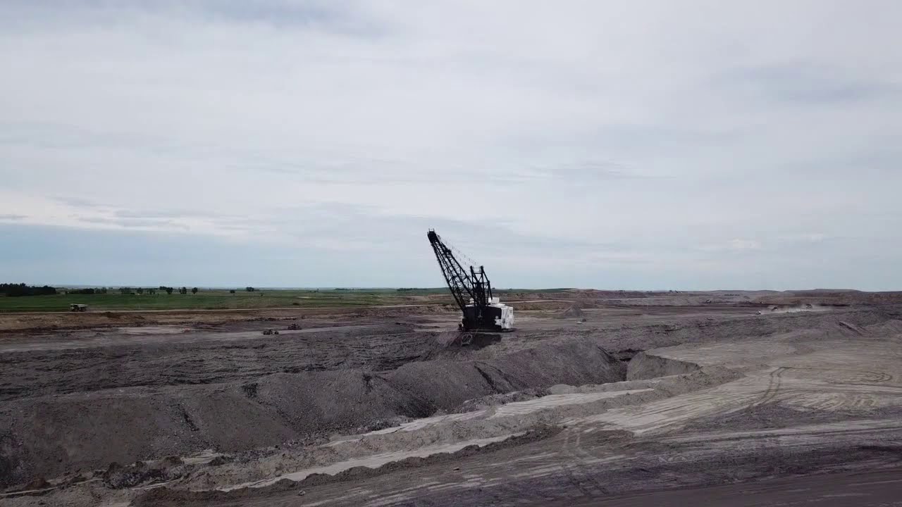 Mining coal near Underwood