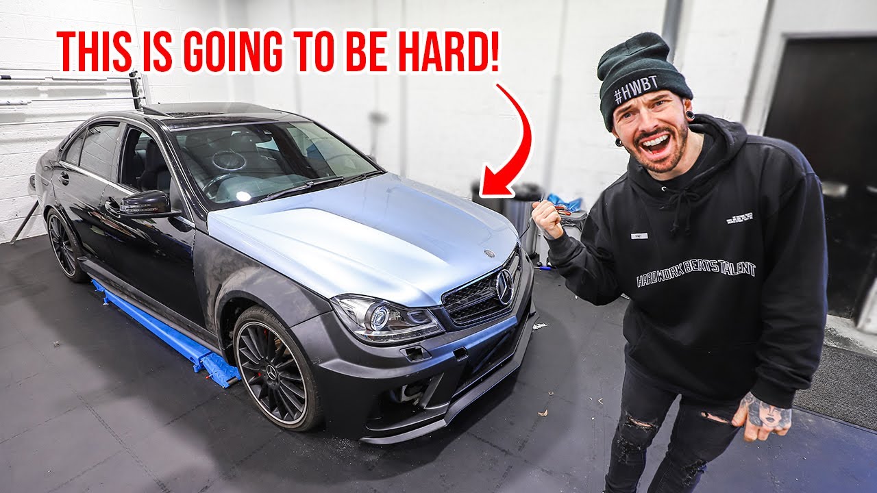 CONVERTING MY WRECKED MERCEDES C63 INTO A BLACK SERIES