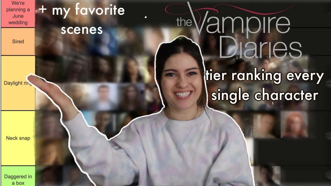 TIER RANKING EVERY CHARACTER FROM THE VAMPIRE DIARIES + MY FAVORITE TVD SCENES!!!!