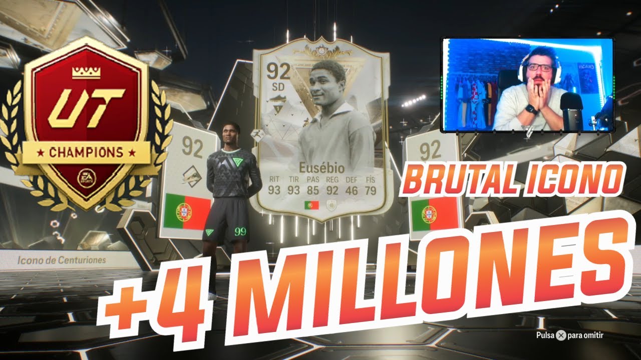 😱 ME SALE EUSEBIO CENTURION EN RECOMPENSAS DE FUTCHAMPIONS! ME SALE UN ICONO DE MAS DE 4 MILLONES!