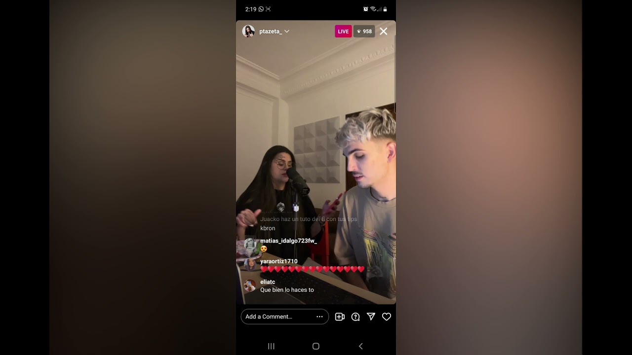 Ptazeta cantando en instagram #ptazeta