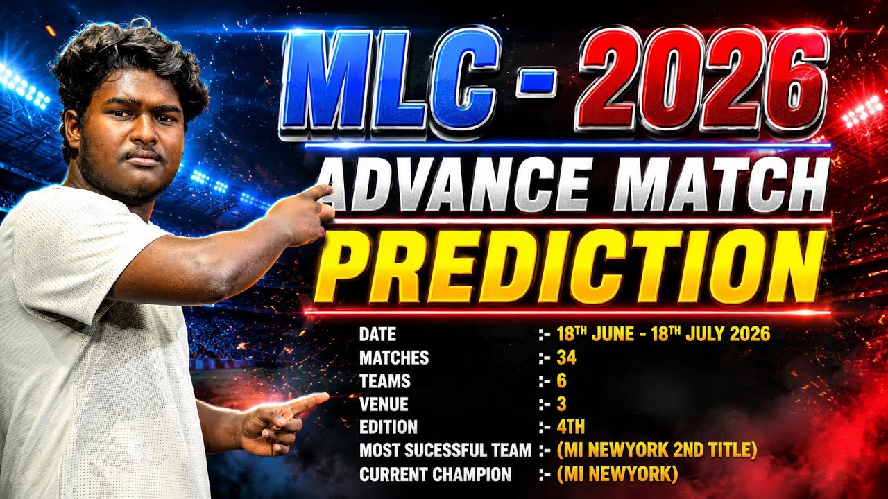  MLC 2026 Advance Match Predictions |  Full Tournament Preview | Team Analysis & Winner Prediction!