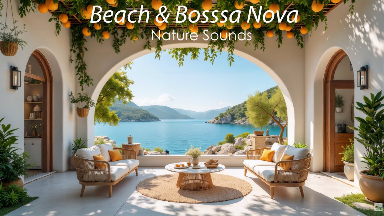 Beach Bossa Nova Music 🌞 Ocean Nature Sounds for Positive Morning Vibes