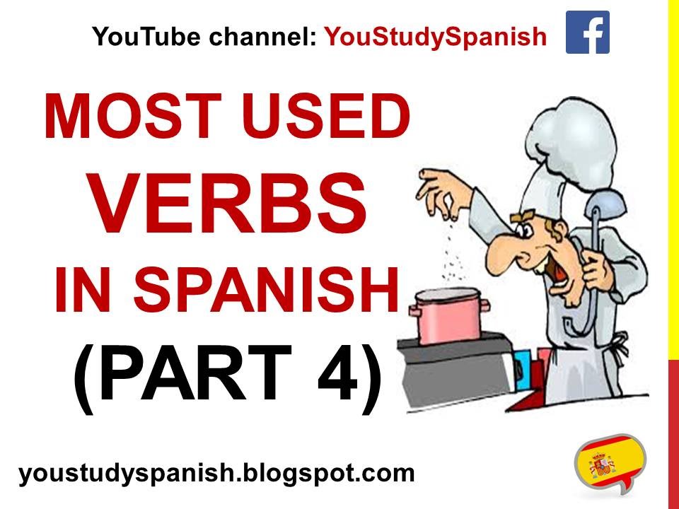 Spanish Lesson 34 - 100 Most common VERBS in Spanish PART 4 Most used Spanish verbs basic words