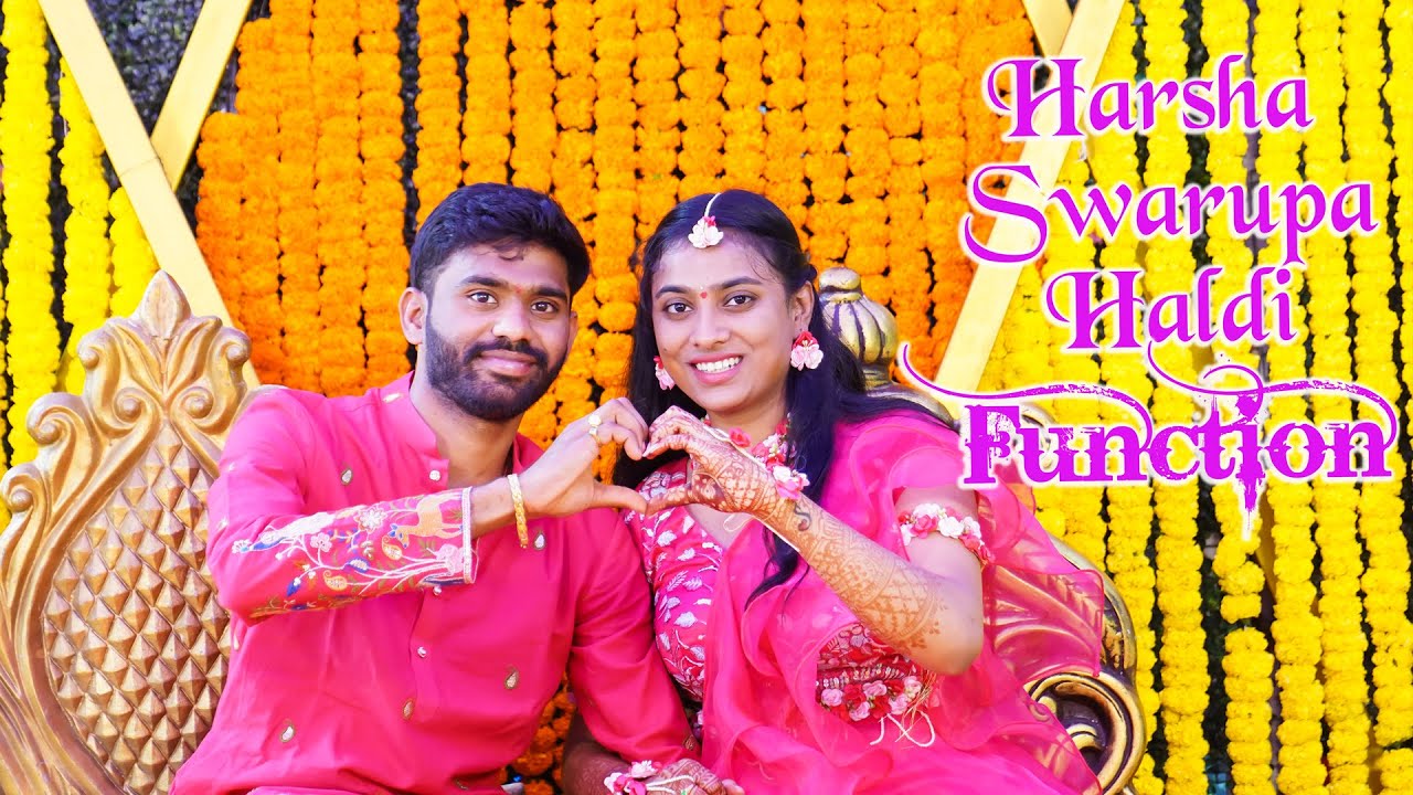 Harsha Reddy 💕 Swarupa Reddy Haldi Ceremony  4k |Mahesh Studio's|Ap&Telangana |