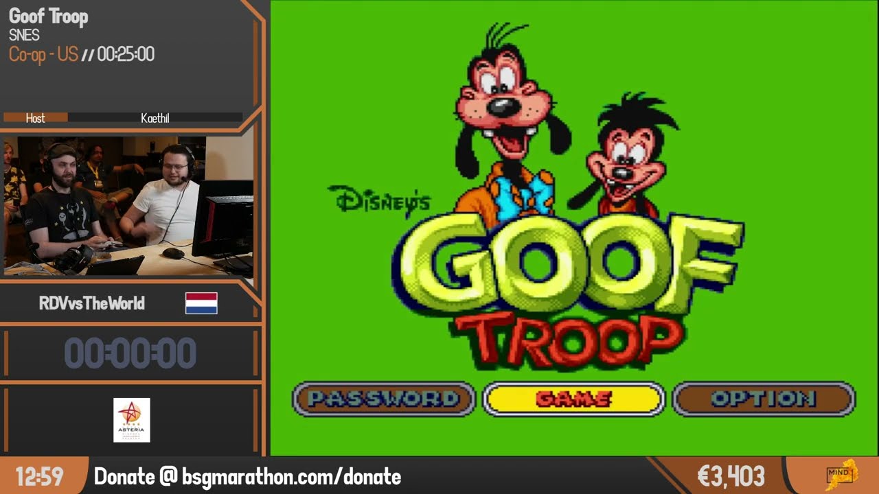 Goof Troop | Co-op - US Speedrun by kepsert & RDVvsTheWorld | BSG Annual 2022