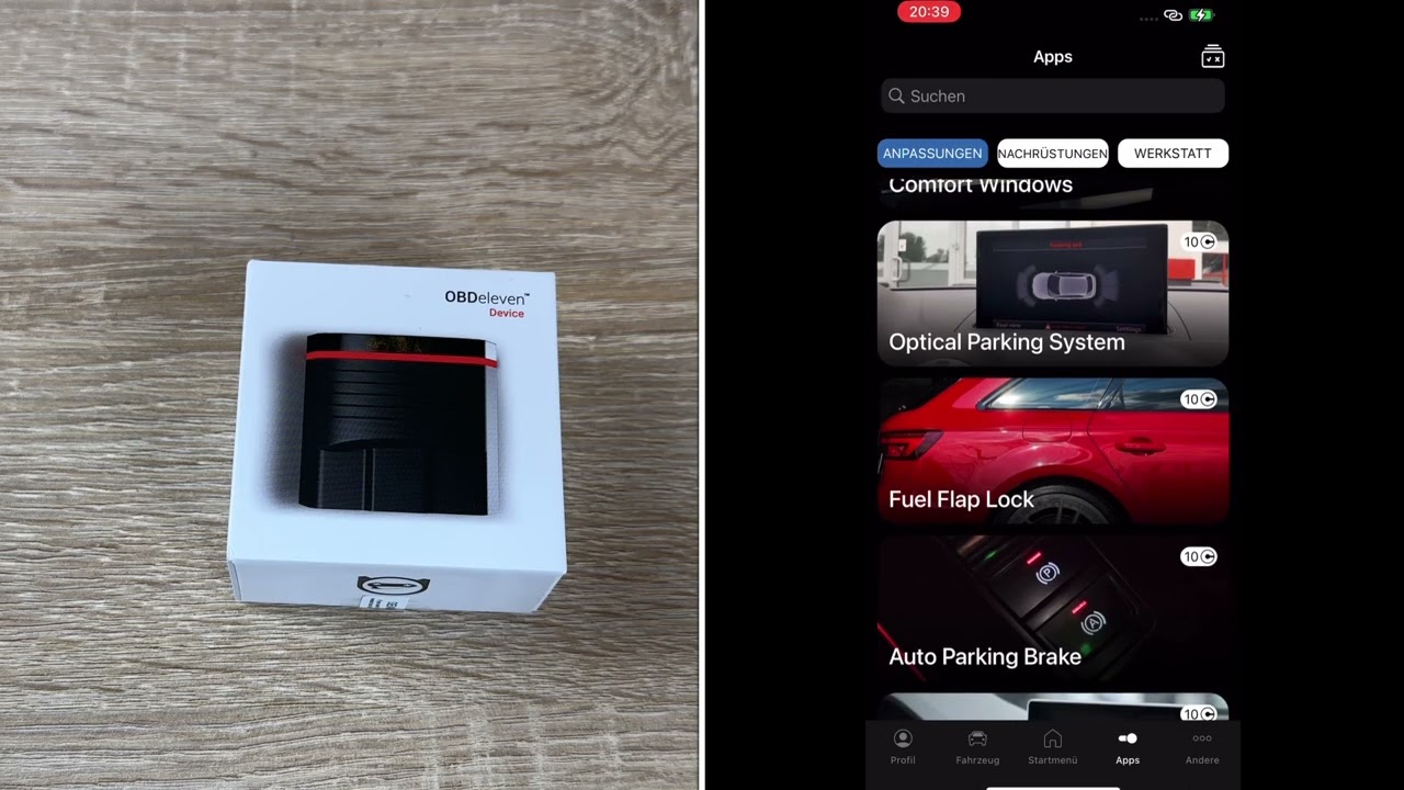 OBDeleven NexGen Bluetooth-OBD-Diagnosegerät Autoscanner für Anfänger & Pros. Unboxing und Anleitung