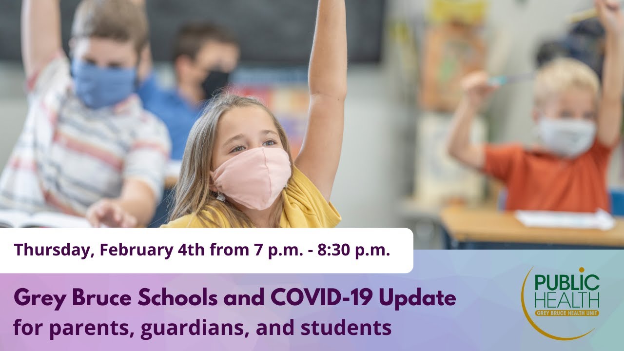Grey Bruce Schools and COVID-19 Update for Parents, Guardians and Students