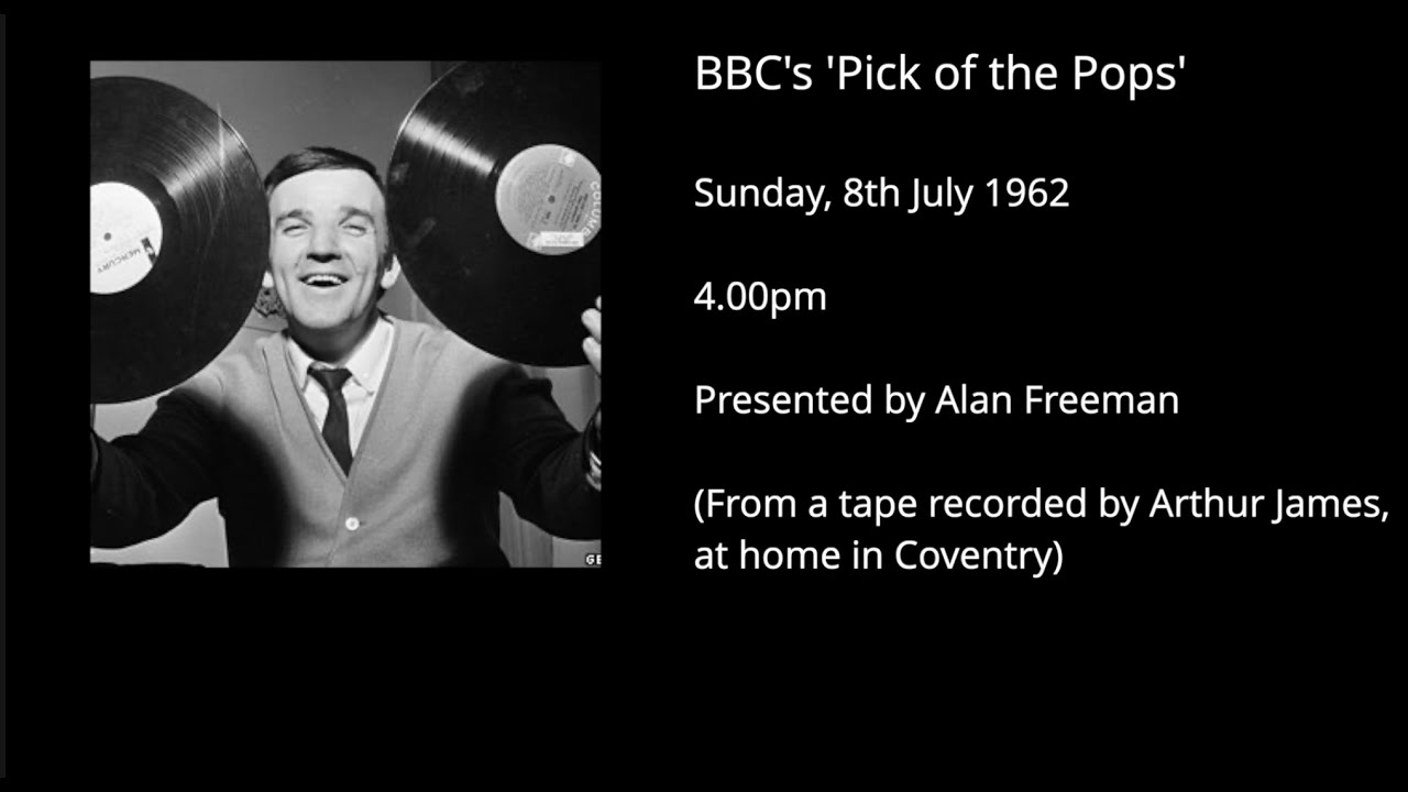 Pick of the Pops 8th July 1962 with Alan Freeman