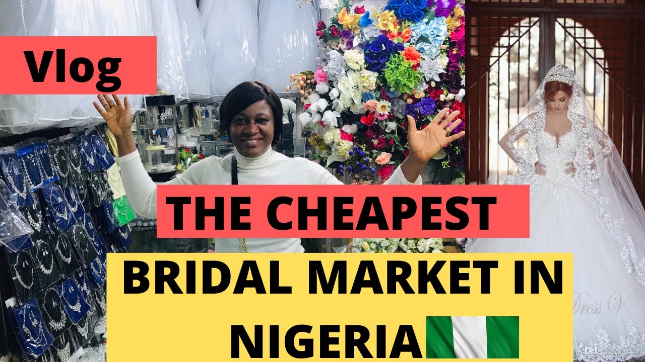 THE CHEAPEST BRIDAL MARKET IN NIGERIA 🇳🇬. #weddingdress business #vlog