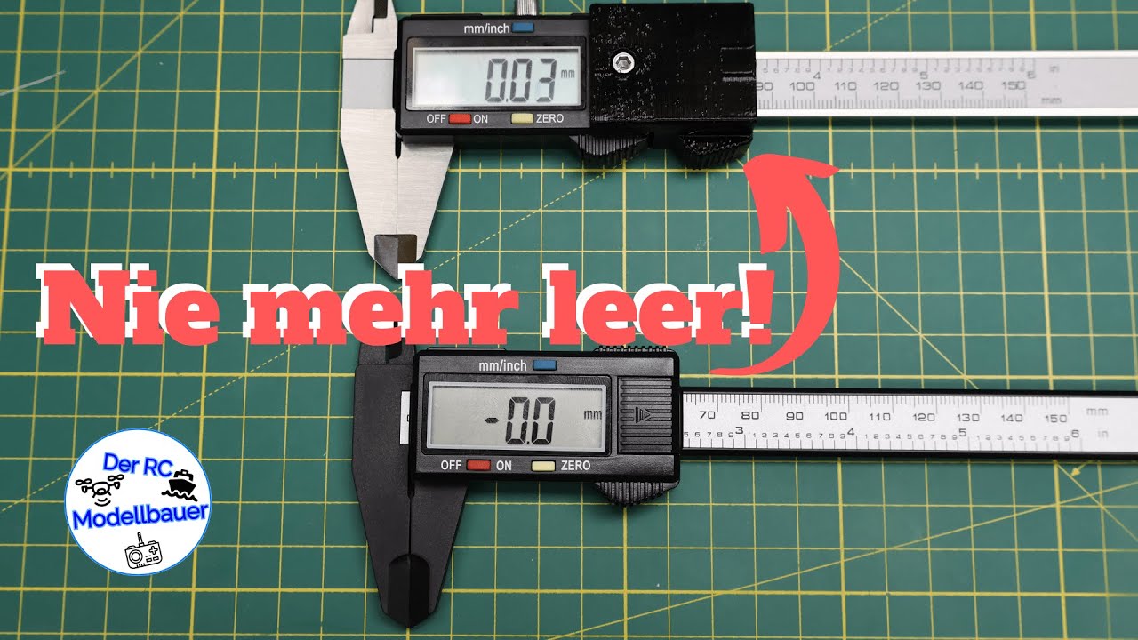 Messschieber (aka Schieblehre) immer leer, was tun? 🤯