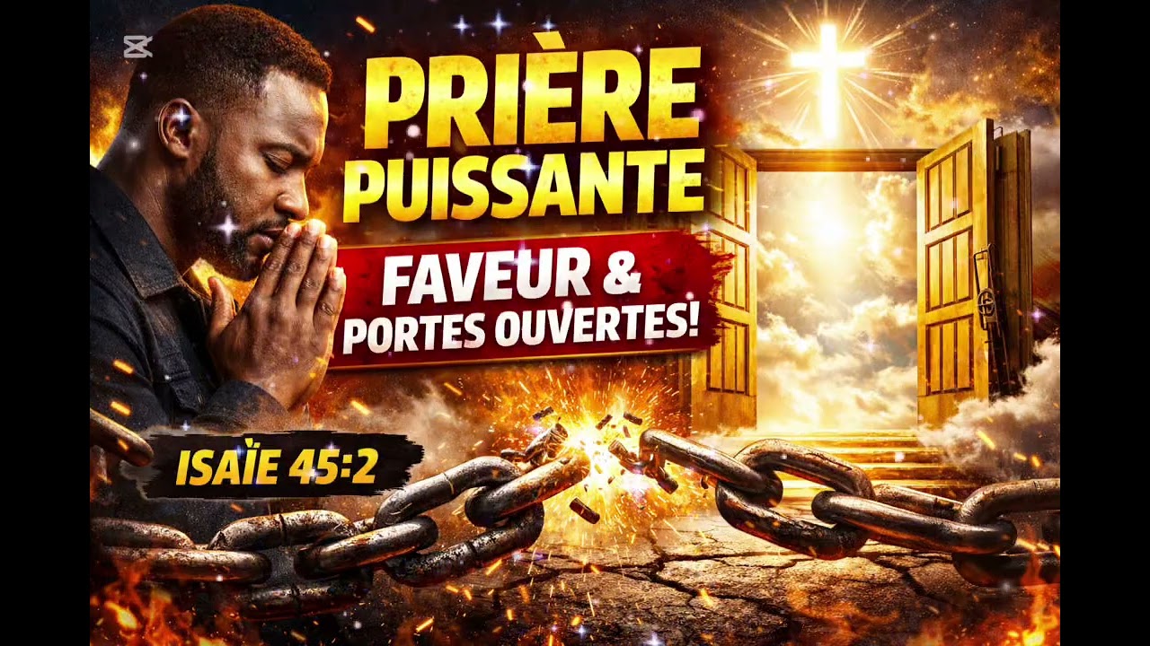 PRIÈRE PUISSANTE POUR ACTIVER LA FAVEUR DIVINE 🔥 Portes Ouvertes, Protection & Prospérité Isaïe 45:2