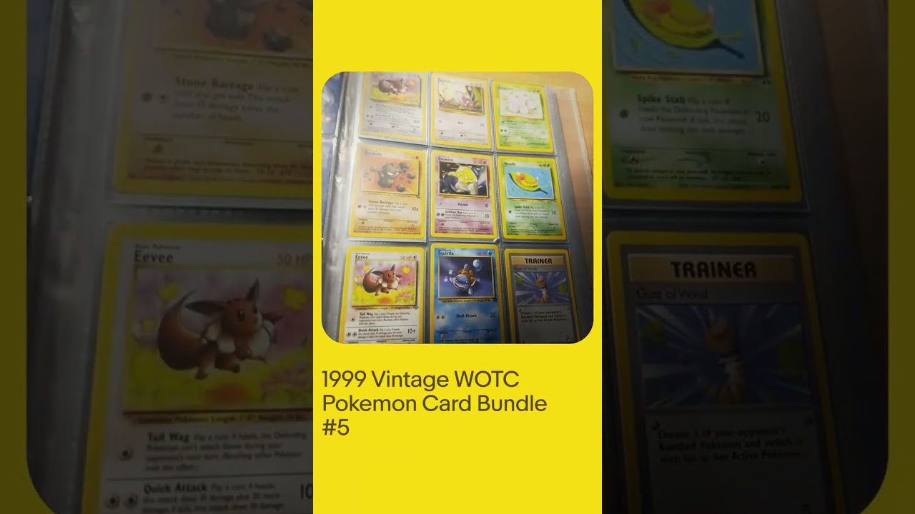 1999 Vintage WOTC Pokemon Card Bundle #5
