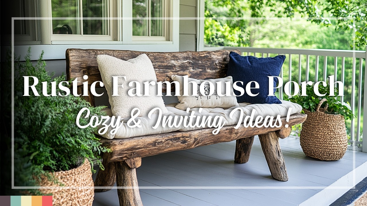 Farmhouse Porch Decor: Rustic & Cozy Ideas for a Welcoming Outdoor Space!