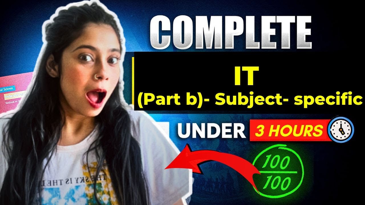 Class 10 Information Technology Code 402 | Subject Specific Skills | CBSE Board 2025 | IT Code 402
