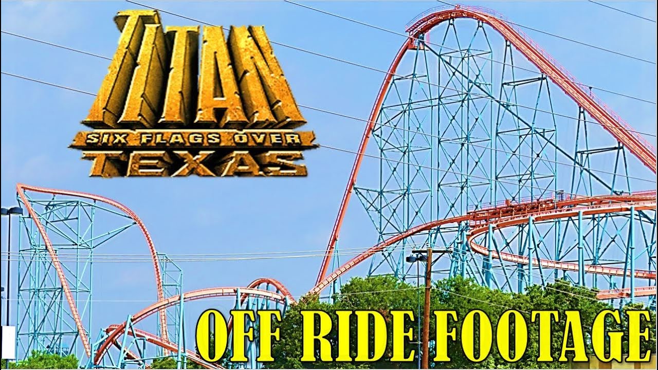 Titan at Six Flags Over Texas Off-Ride Footage (No Copyright)