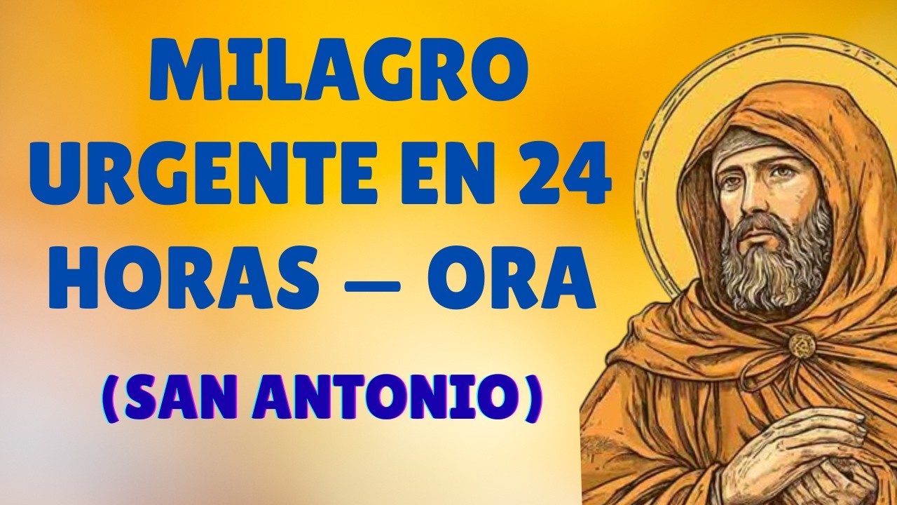 MILAGRO EN MENOS DE 24 HORAS ORA A SAN ANTONIO POR UN FAVOR URGENTE