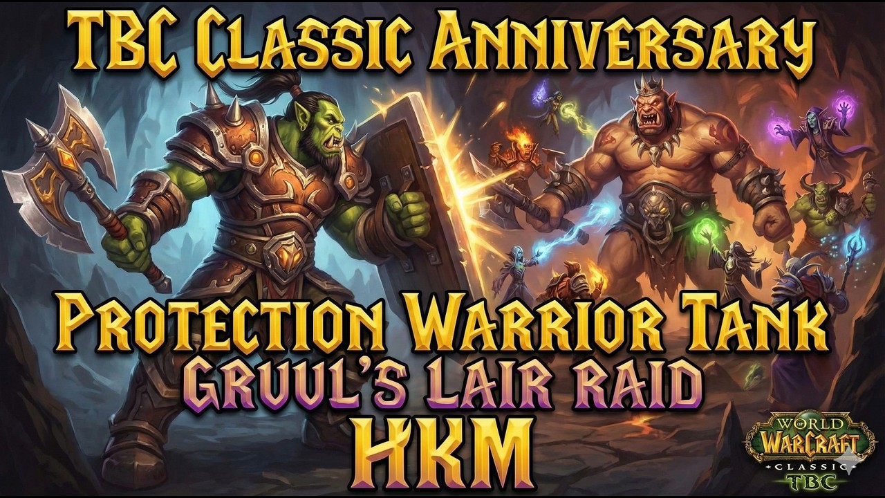 TBC Classic Anniversary Protection Warrior Tank High King Maulgar Gruul's Lair Raid 