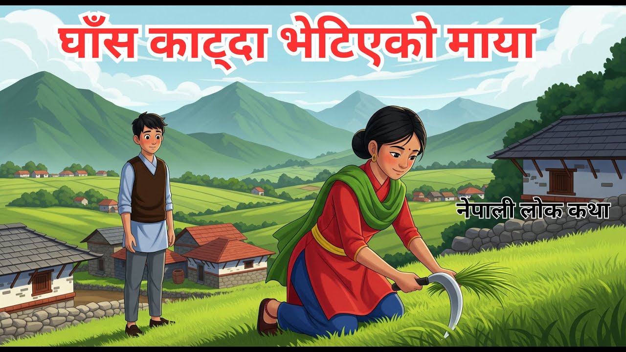 घाँस काट्दा भेटिएको माया | नेपाली लोक कथा  | Nepali Lok Katha | Nepali Folk Tale |