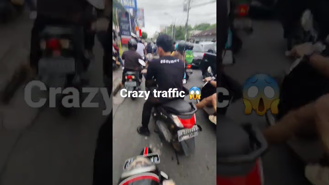 Crazy Traffic in Bali #interesting