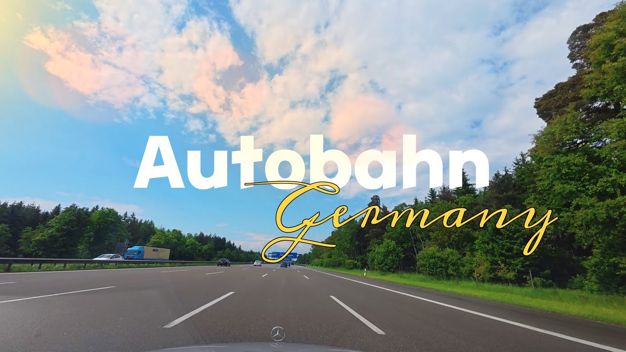 1800 км по самой быстрой дороге в мире — автобан Германии🛣️🇩🇪⎮4K