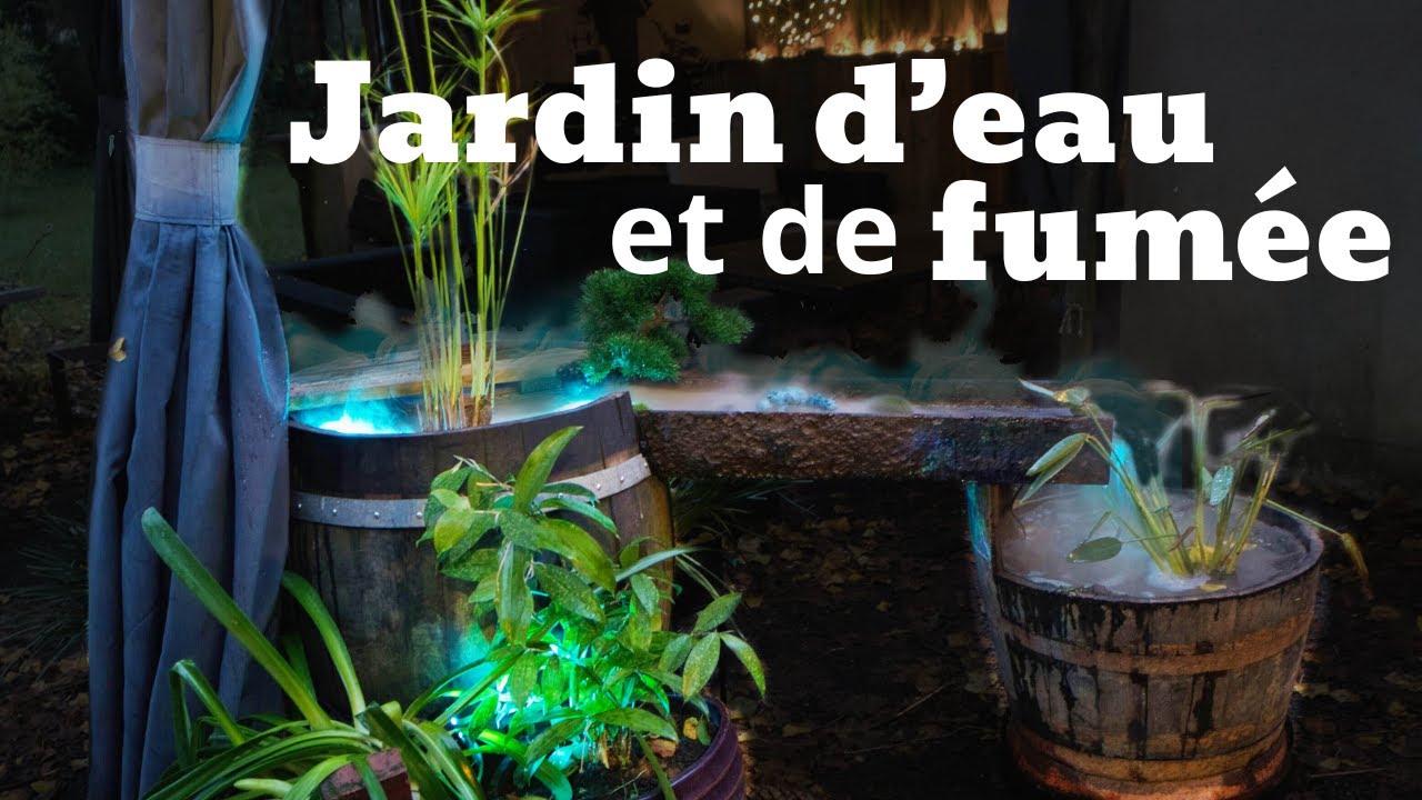 DIT : Jardin Aquatique avec fontaine et brumisateur