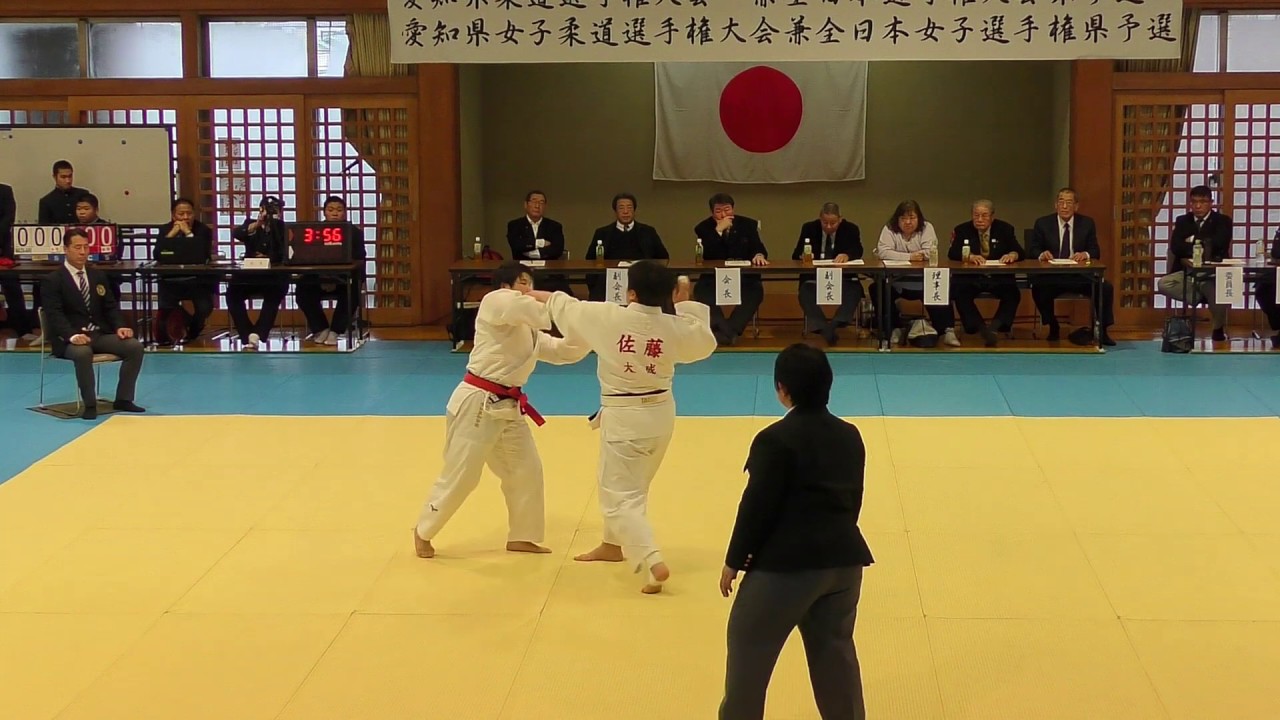 愛知県女子柔道選手権大会 2019/02/11 「リーグ戦上位 佐藤選手 対 松本選手」