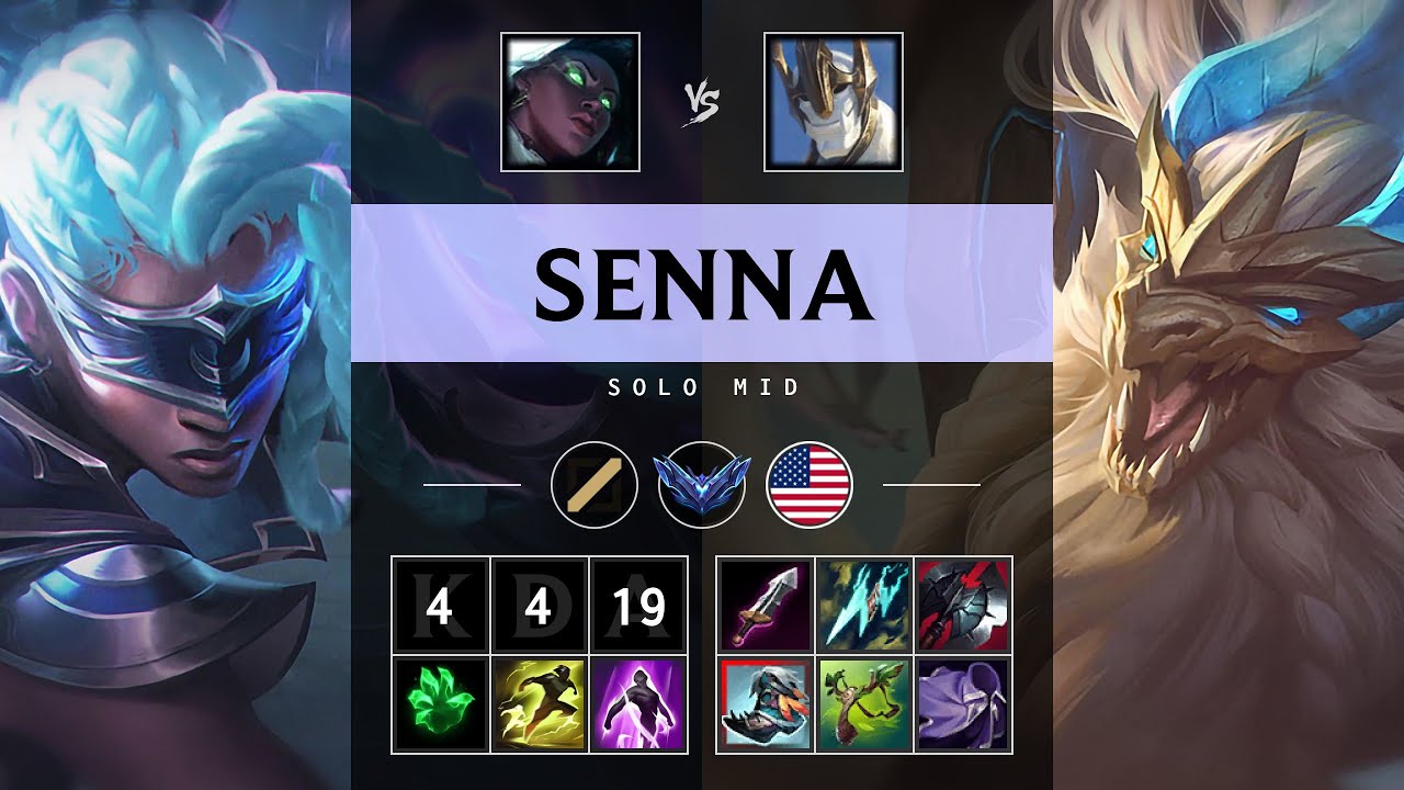 Senna Mid vs Galio - NA Diamond Patch 25.12