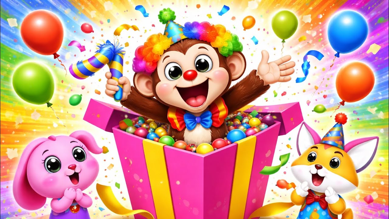 Surprise Box 🎁 | Funny Monkey 🤡 | Kids Cartoon Video