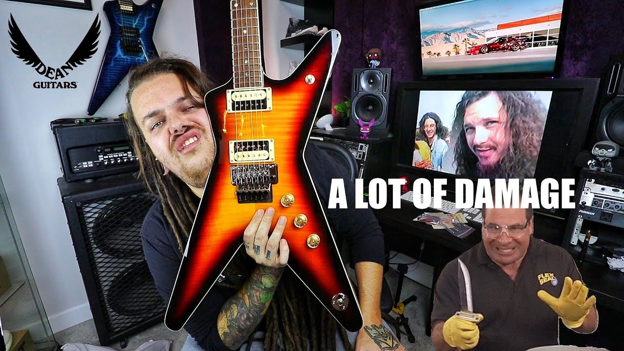 Dean Guitars 79 ML Trans Brazilia burst unboxing /// Damaged during shipping 😖