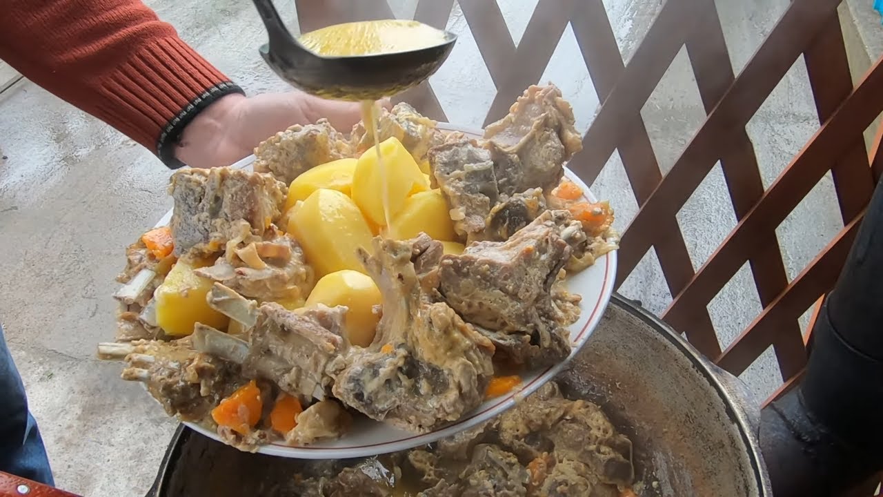МЯСО В МОЛОКЕ.МОЛОДАЯ БАРАНИНА В КАЗАНЕ