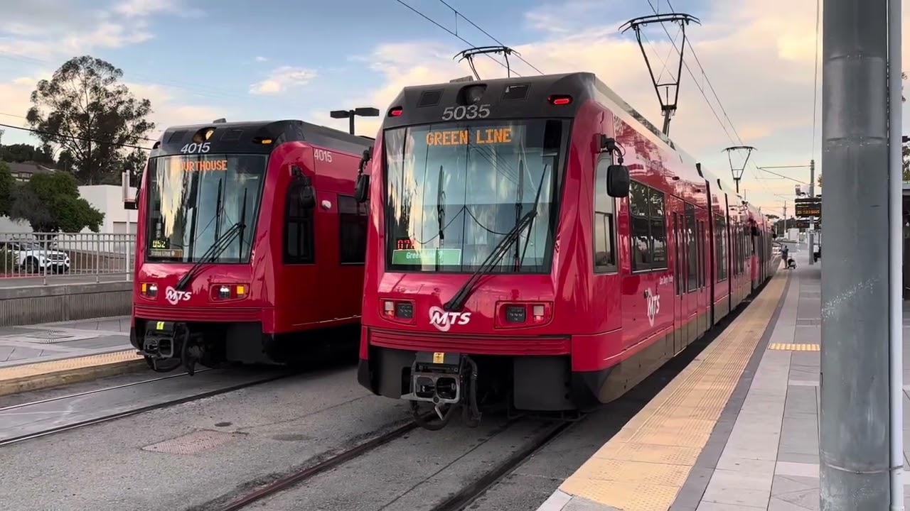 MTS trams runs through El Cajon station