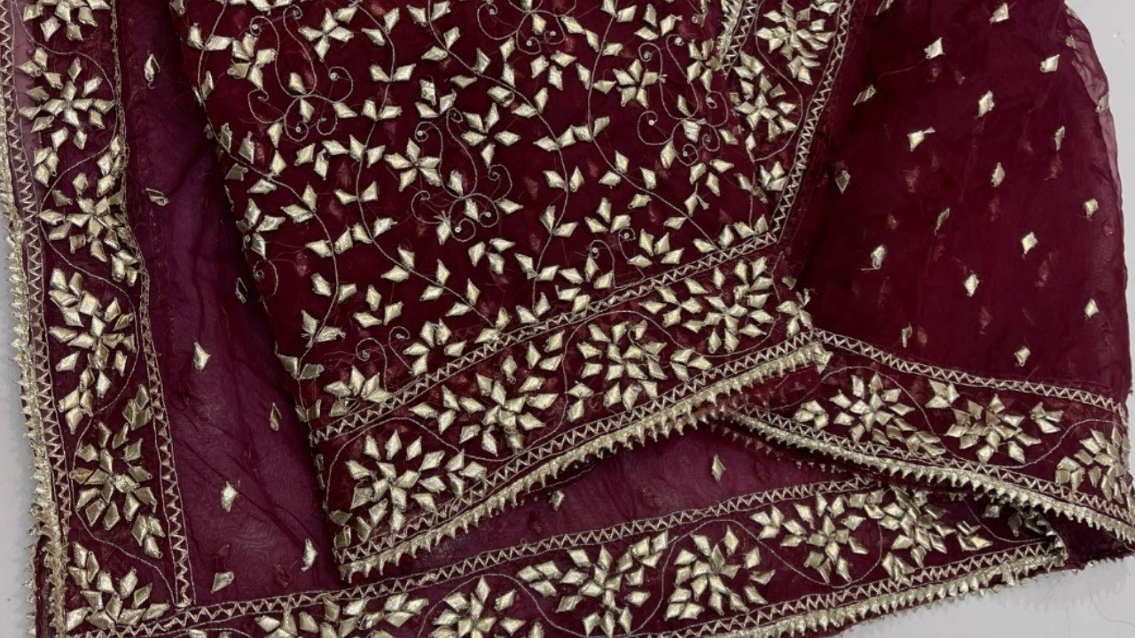 👉 Handmade Organza Boutique Gotta Patti Eid dress|#gota Patti Work on  duppata#Mehndi@ZahrasFashion