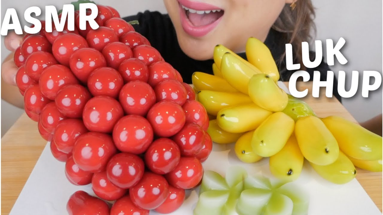 LUK CHUP *REAL DESSERT Mung Bean ASMR Relaxing Soft Eating Sounds | N.E Let's Eat