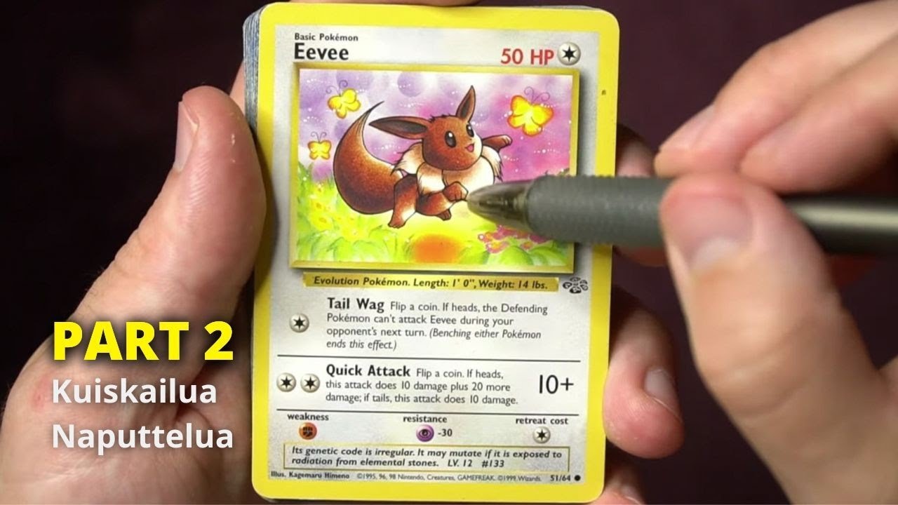 ASMR SUOMI 🌟 Pokemon korttien tutkimista 2 ! • Kuiskailua • Sanojen seuraamista • Naputtelua